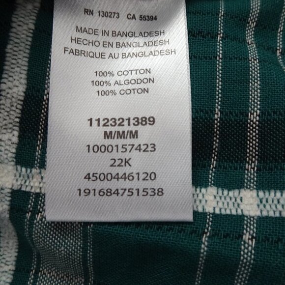 Wrangler Western Shirt Women's Size M Green Plaid Long Sleeve Cowgirl Retro - Picture 10 of 11